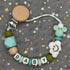 2026 Custom Name Baby Pacifier Clips Chain Silicone Beads Teether Toys Dummy Holder Russian English Name Pacifier Chain Newborn SHOPEZRA L.L.C.