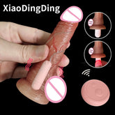 Realistic Heating Dildo Remote Control Vibrators for Women Dildo Vibration Sex Machine Telescopic Electric Dildo Penis Sex Toys SHOPEZRA L.L.C.