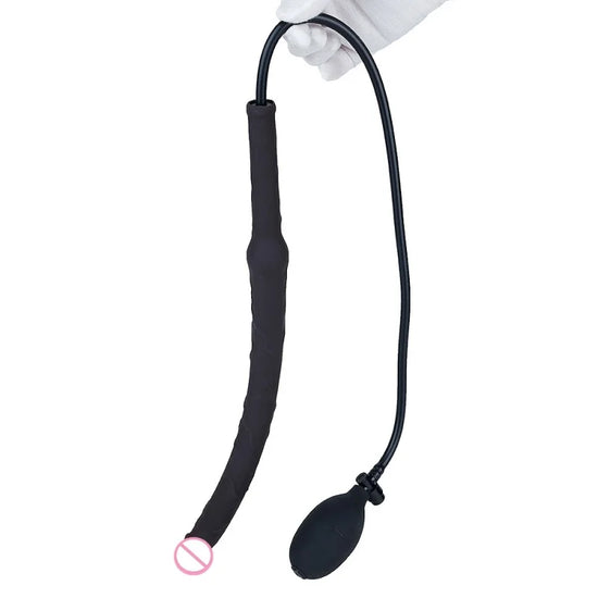 Neuer 66 cm langer aufblasbarer Expansions-Dildo Analsex-Plug für tiefe Penetration, Prostata-Massage, großer Penis-Plug, Analsex-Spielzeug für Männer und Frauen