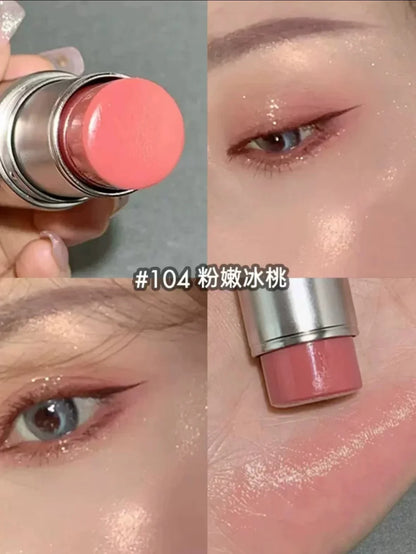 KAXIER High Gloss Stick Highlighter Blush Water Light Shimmer Waterproof Face Contour Illuminator Brighten Contouring Rouge