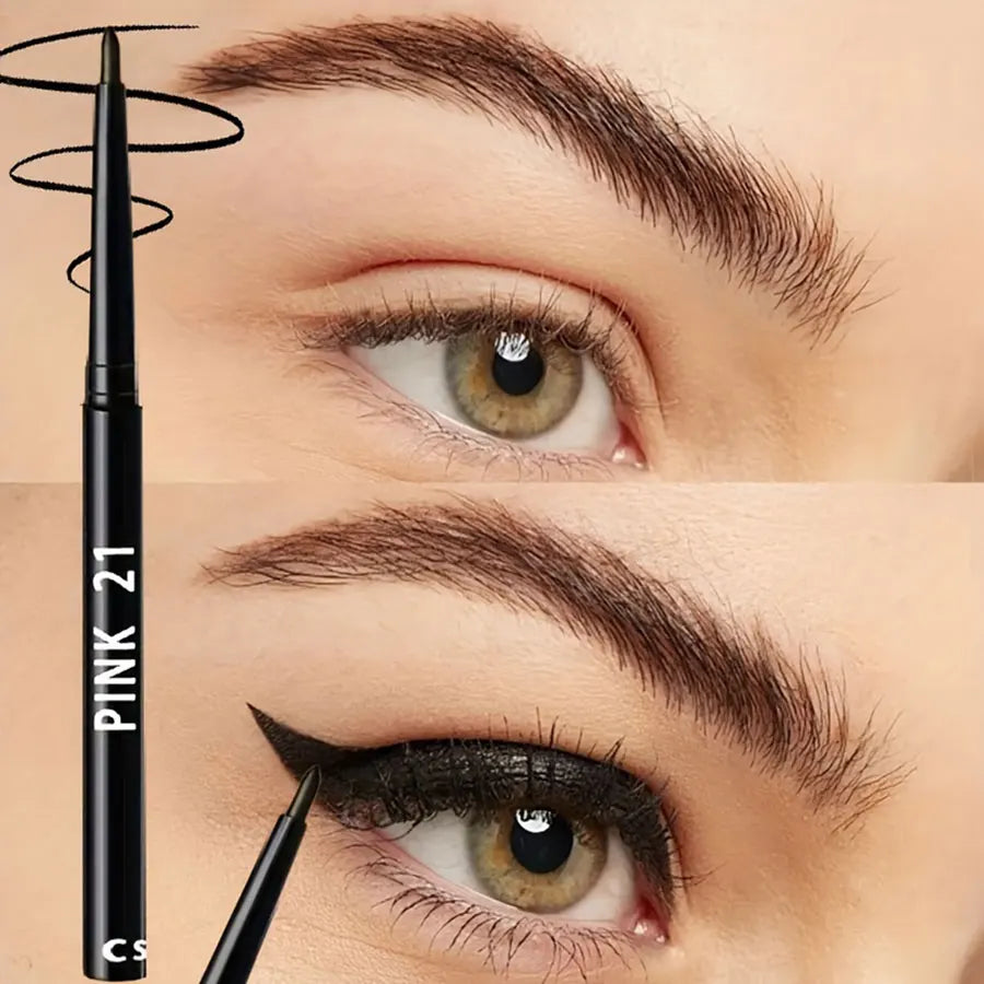 5-Pack Waterproof &amp; Sweat-Proof Black Eyeliner Pencil -Long-Lasting, Smudge-ProofFor Bold Eye Makeup, EasyGlide Formula for Perf