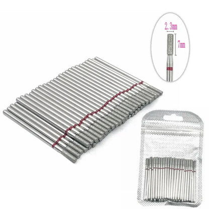 50pc Diamond Nail Drill Cuticle Clean Bit Set Milling Cutter for Manicure Electric  Bits Accessories Dead Skin Remove Tool