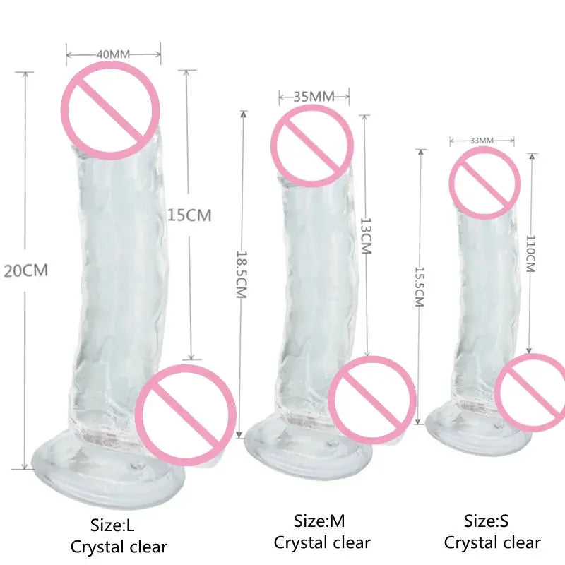 New Skin feeling Realistic Big Dildo Flexible Penis Dick With Suction Cup Strap-on Female Masturbation Strapon Dildo For Women SHOPEZRA L.L.C.