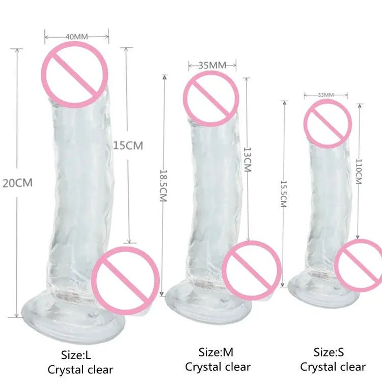 New Skin feeling Realistic Big Dildo Flexible Penis Dick With Suction Cup Strap-on Female Masturbation Strapon Dildo For Women SHOPEZRA L.L.C.