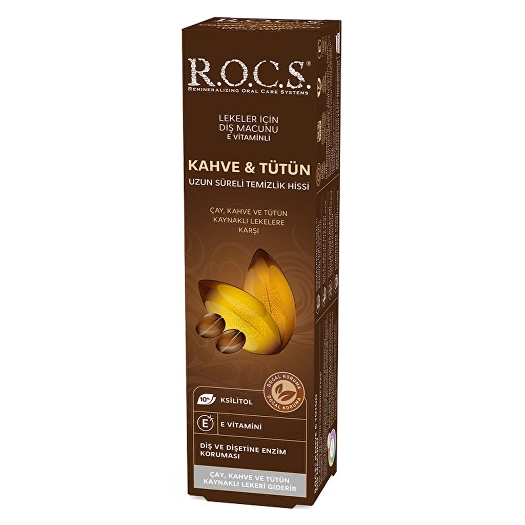 Rocs Coffee &amp; Tobacco Stain Removal Toothpaste 74g
