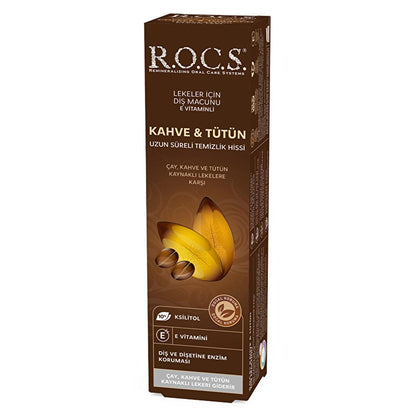 Rocs Coffee &amp; Tobacco Stain Removal Toothpaste 74g