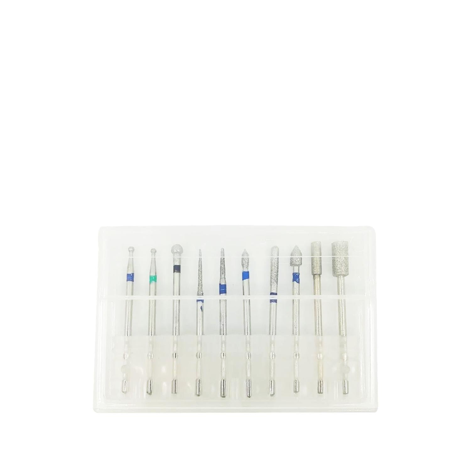 Trina Nail Drill Bit Set - 10 Piece Professional Nail Care &amp; Beautification Tools