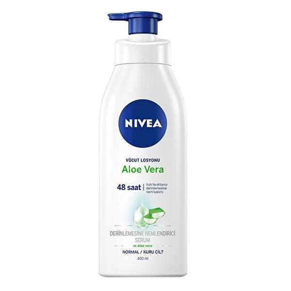 Nivea Aloe Vera Body Lotion - 400ml, Long-Lasting Moisturization &amp; Hydration for Dry Skin