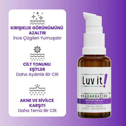 Luv it! Retinol &amp; Niacinamide Smoothing Serum 30 ml