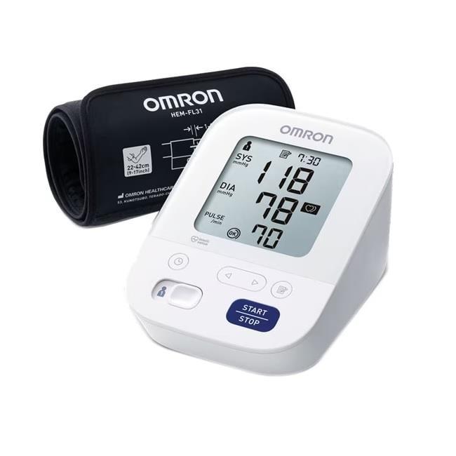 Omron M3 Comfort Digital Blood Pressure Monitor with Smart Cuff &amp; Irregular Heartbeat Detection
