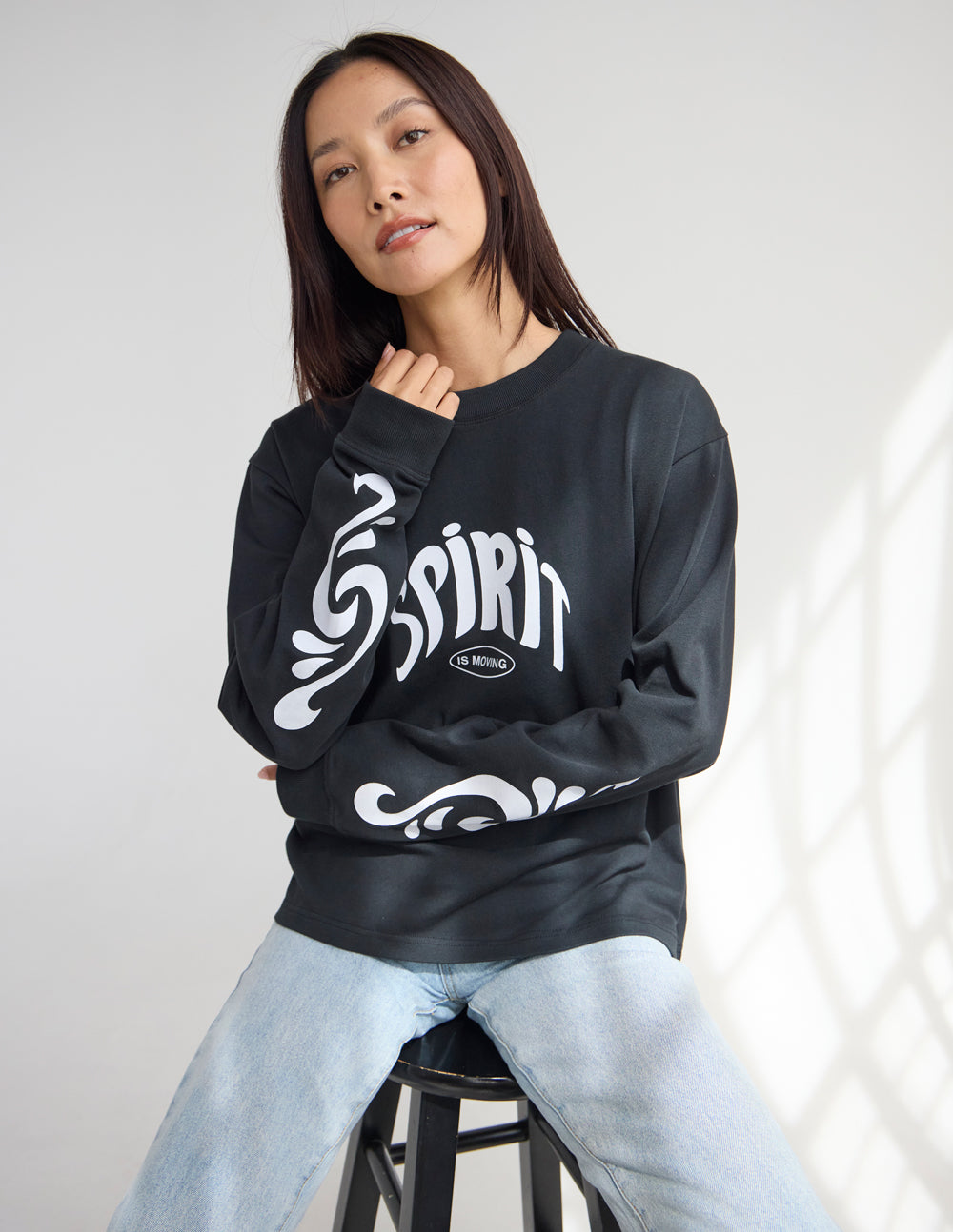 Spirit Is Moving LS Heavyweight Tee
