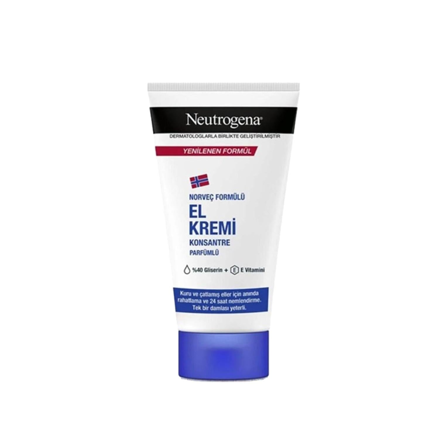 Neutrogena Scented Hand Cream 75ml - Moisturizing &amp; Softening for Dry Hands