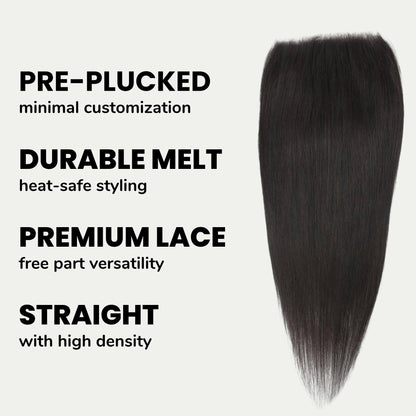 Straight 7x7 HD Lace Human Hair Closure