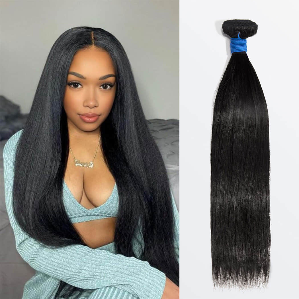 Straight Virgin Brazilian Hair Bundles Silky Smooth &amp; Soft Natural Color 10-30 Inch - Stariahair