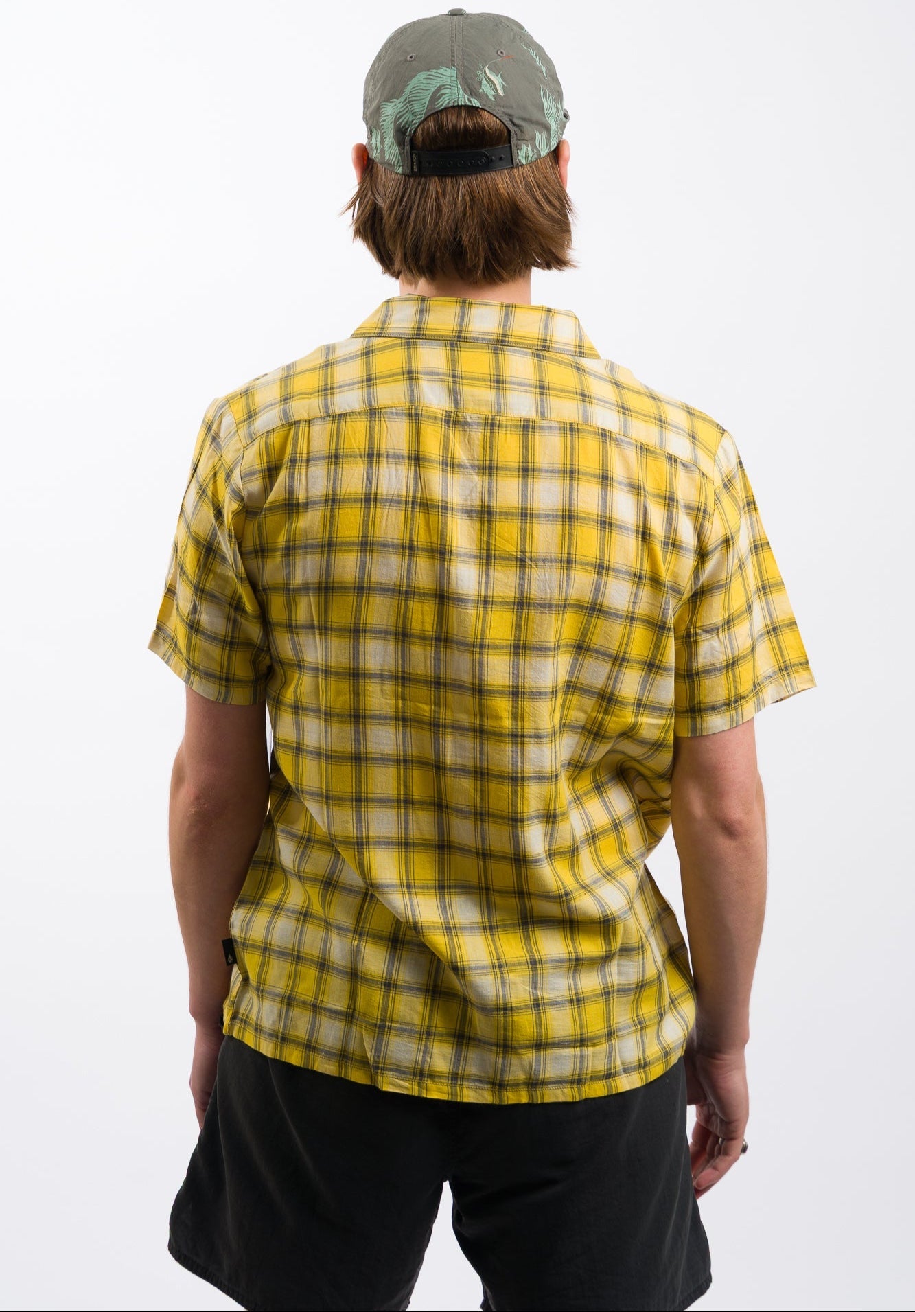 Volcom Stone Facet Woven Short Sleeve Shirt - Seedy Yellow