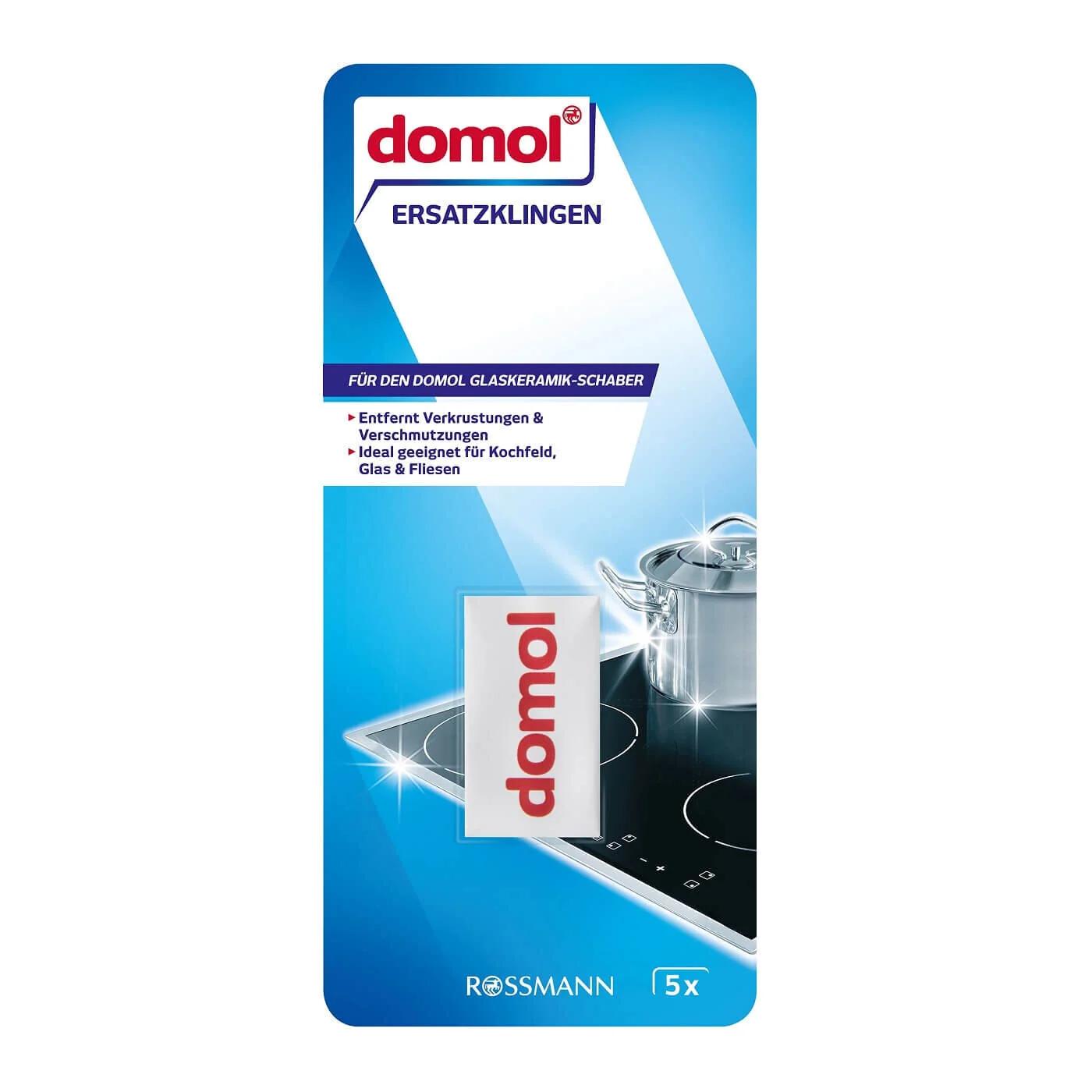 Domol Glass Ceramic &amp; Tile Scraper Replacement Blades 5 Pack