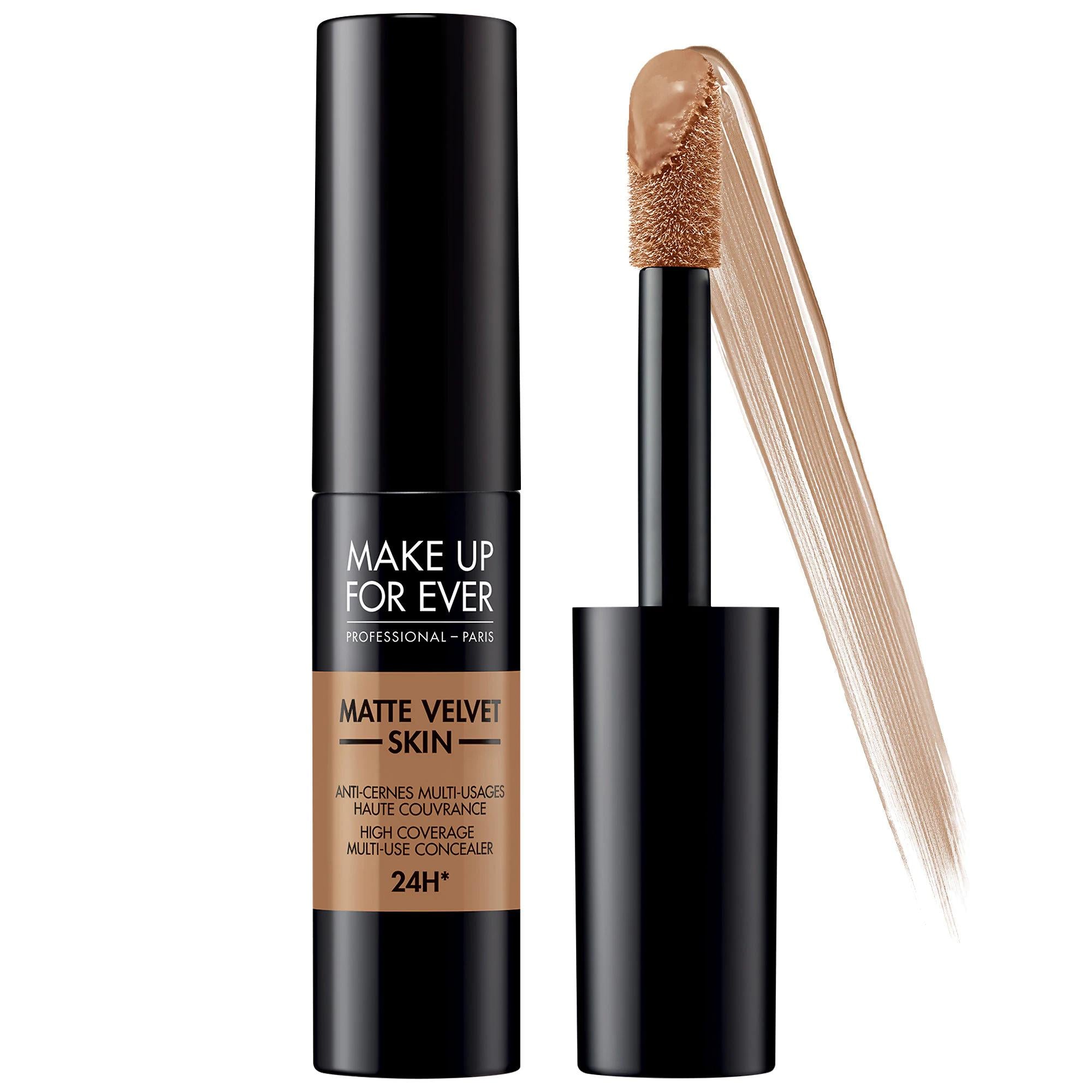 Matte Velvet Skin: 24 Hour Full Coverage Waterproof Concealer - Multi-Use Concealer for Dark Circles, Blemishes &amp; Contouring