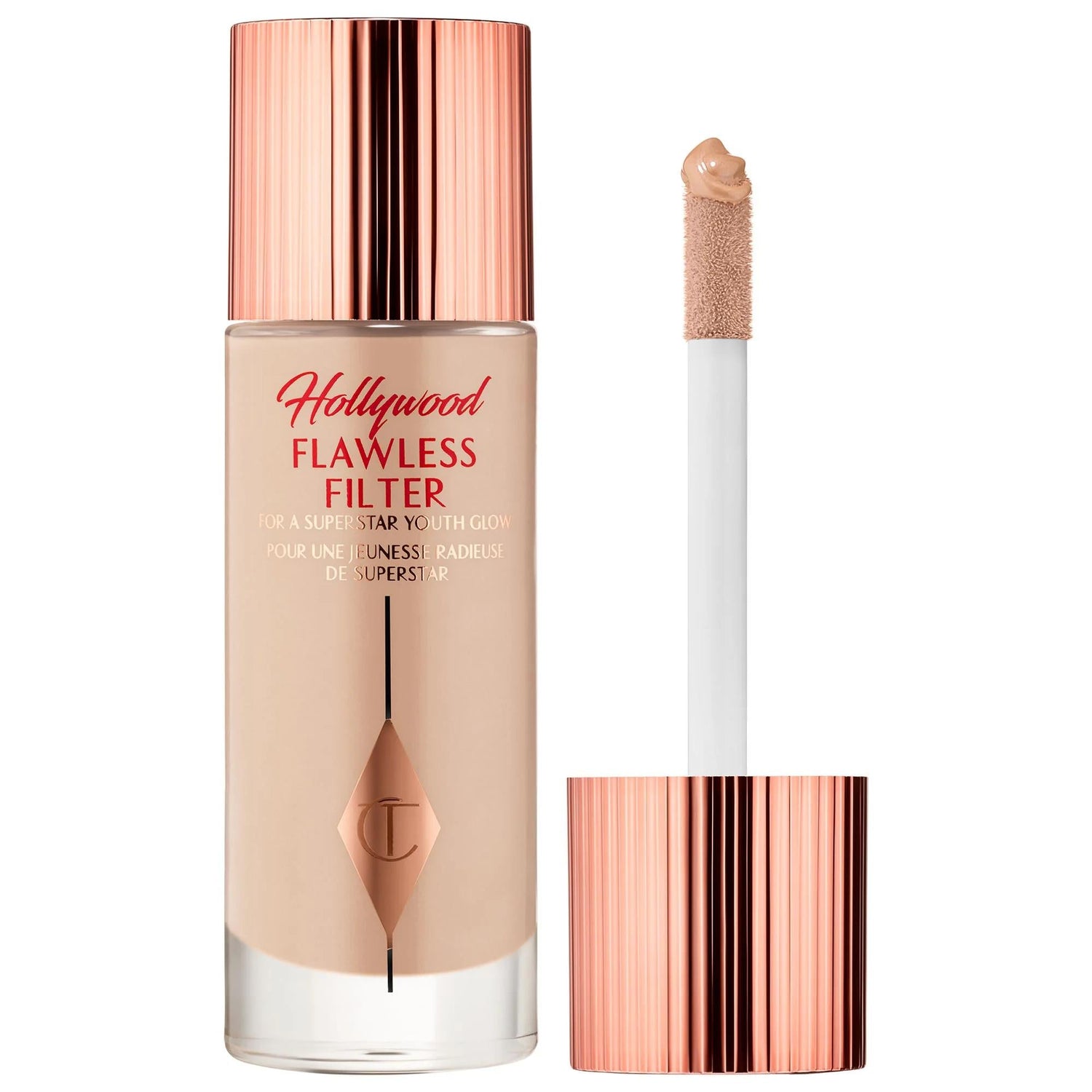 Hollywood Flawless Filter: Complexion Booster &amp; Liquid Highlighter for Radiant, Youthful Glow &amp; Real-Life Filter Effect