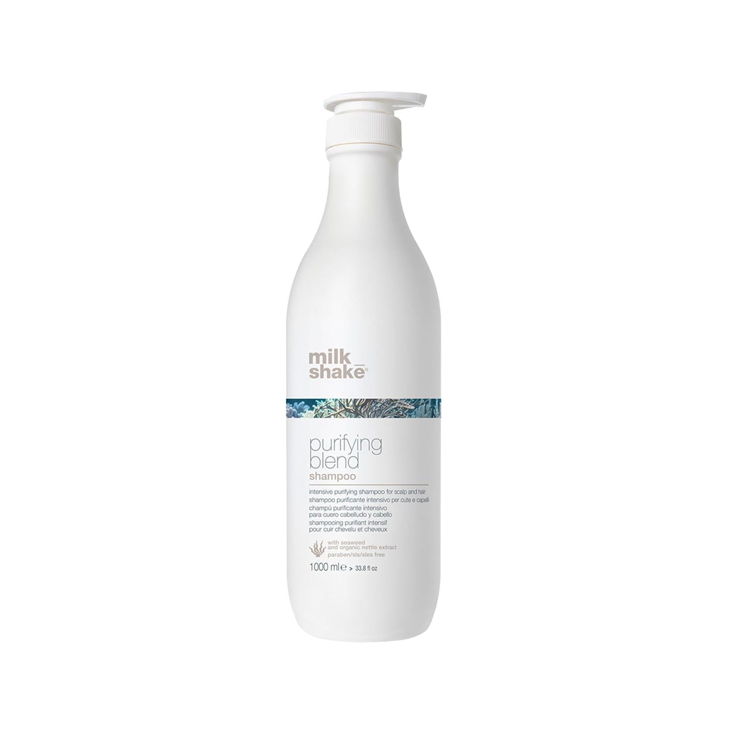 milk_shake Purifying Blend 1000ml Intense Purifying Shampoo for Oily Hair - Gentle Cleansing &amp; Scalp Balance
