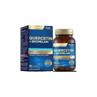 Nutraxin Quercetin Plus Bromelain Dietary Supplement - Natural Anti-Inflammatory &amp; Immune Support for Adults