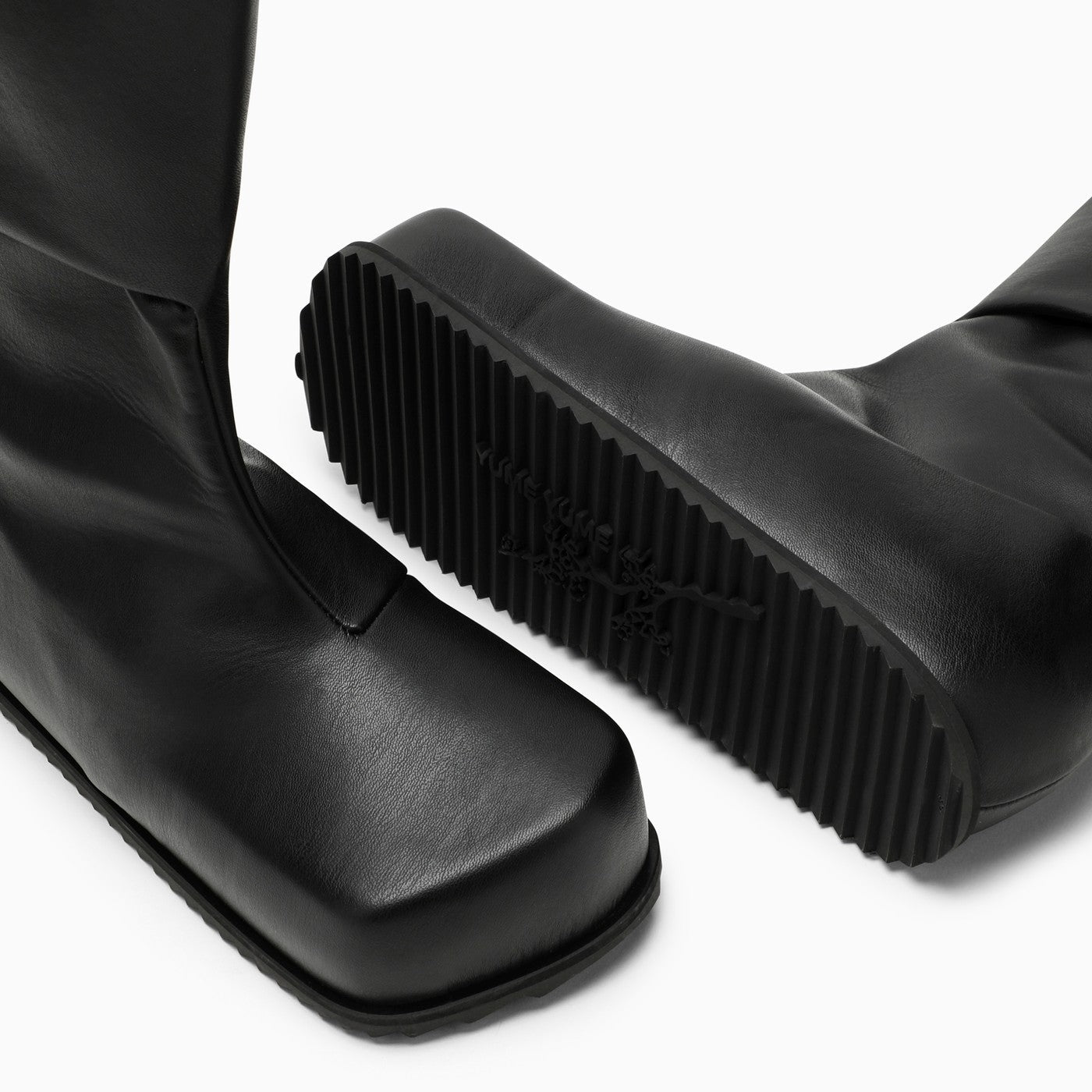 Yume Yume High Black Faux Leather Boot
