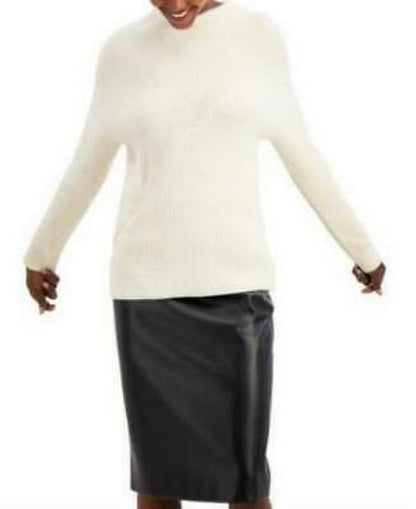 Alfani Eyelash Knit Ribbed Sweater, Size Medium