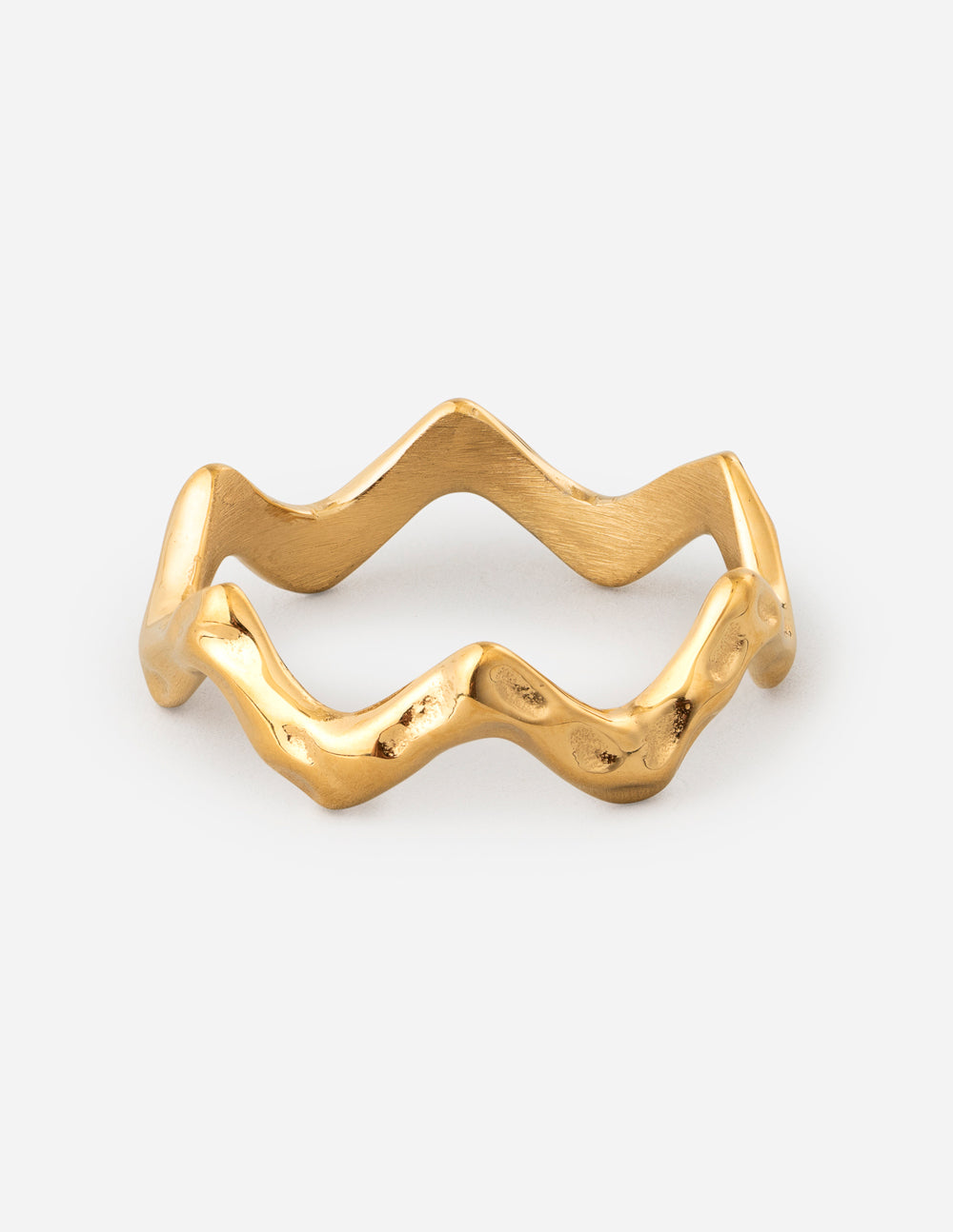 Textured Wavy Ring