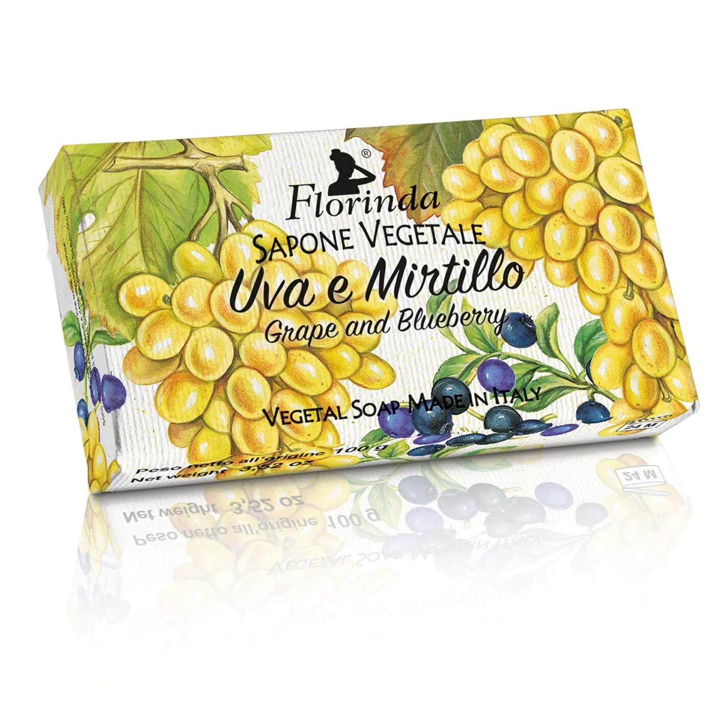Florinda Grape &amp; Blueberry Vegetal Soap Bar 100g