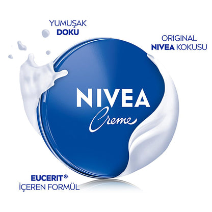 NIVEA Creme Moisturizing Cream for Dry Skin - Long-lasting Hydration for Face, Body &amp; Hands