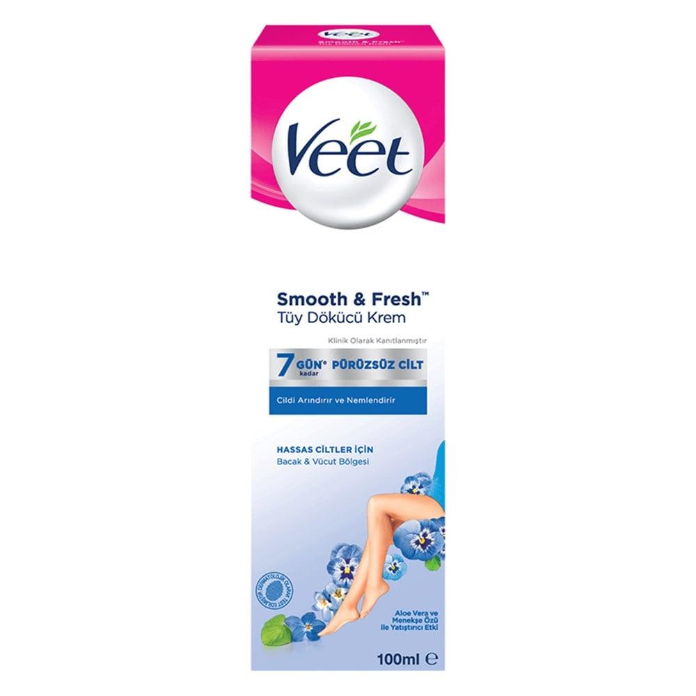 Veet Hair Removal Cream 100ml - Sensitive Skin, Gentle &amp; Effective