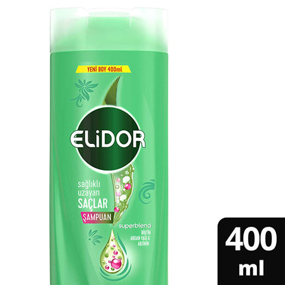 Elidor Healthy Hair Growth Shampoo with Biotin &amp; Argan Oil - Nourishing Hair Care for Longer, Healthier Locks