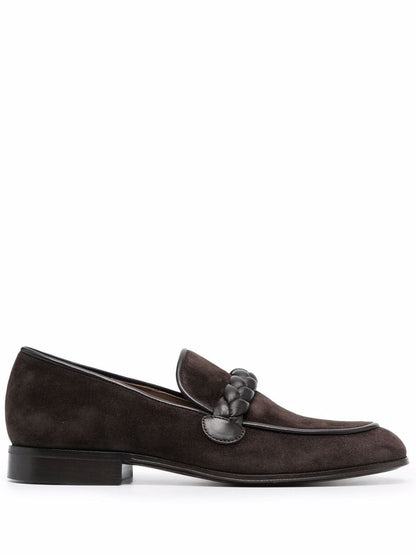 GIANVITO ROSSI Sleek Suede Leather Loafer for Men