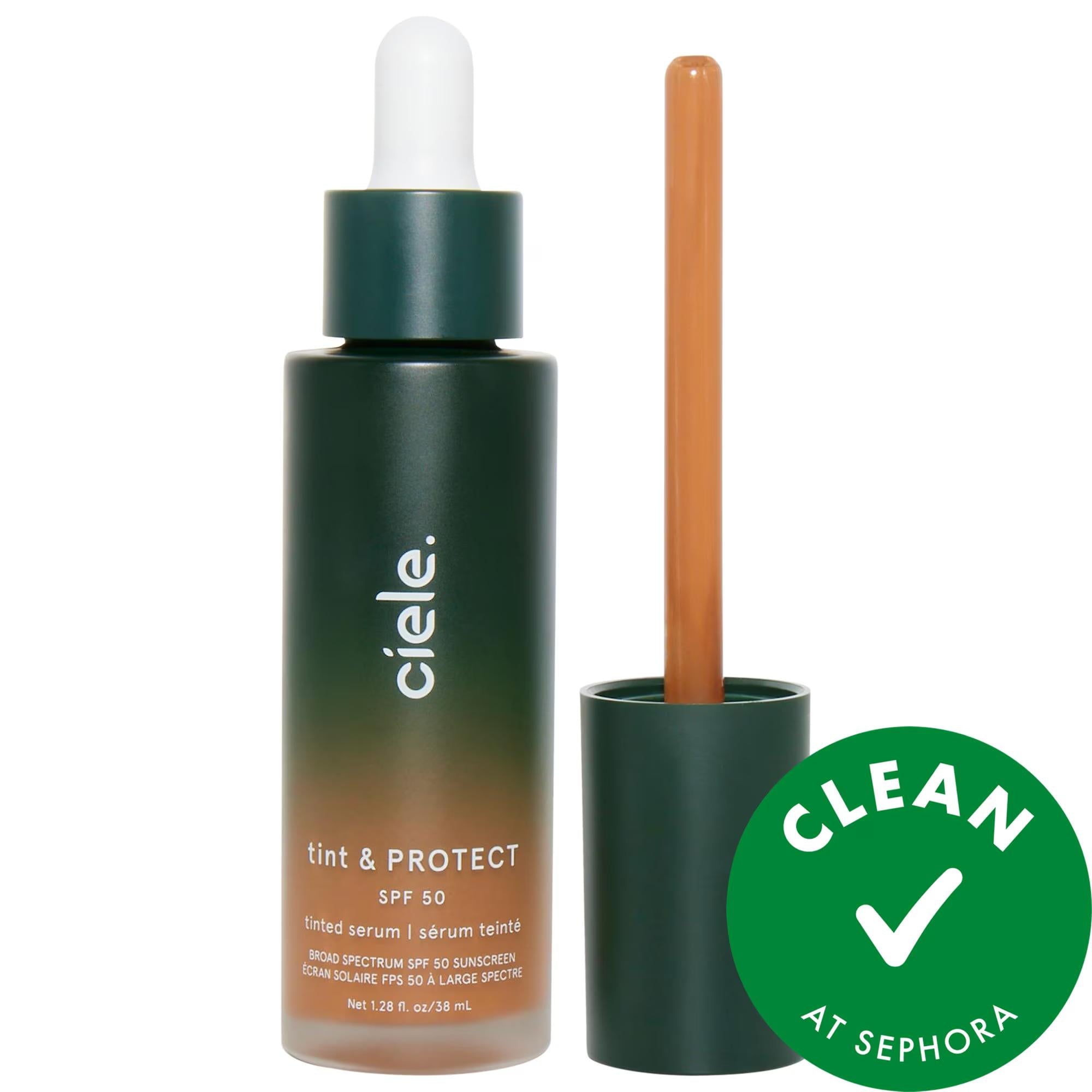 tint &amp; PROTECT - Vegan Tinted Serum Foundation with SPF 50+ - Medium Coverage, Cruelty-Free &amp; Gluten-Free