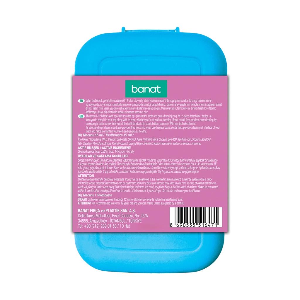 Banat Klick &amp; Go Travel Oral Care Kit with Paste &amp; Floss