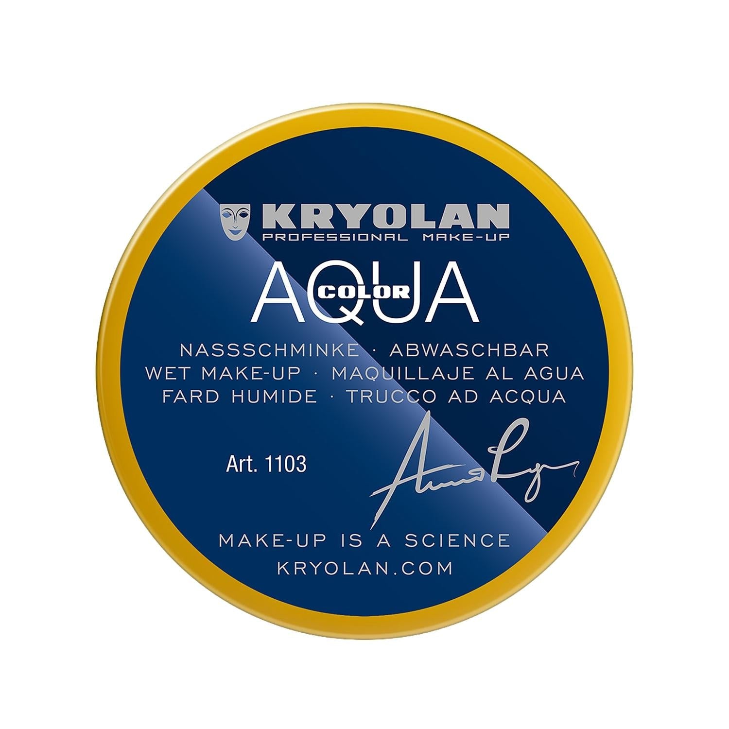Kryolan Aquacolor Face &amp; Body Paint 509 EU Yellow 55 ml