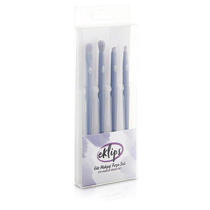 Eklips 4-Piece Eye Makeup Brush Set for Precise Blending