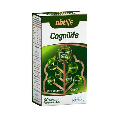 NBTLife Cognilife - 60 Capsules with Citicolin, Ginkgo Biloba, and Phosphatidylserine