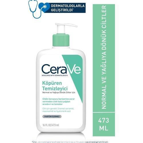 CeraVe Foaming Facial Cleanser for Normal to Oily Skin - Gentle, Non-Comedogenic &amp; Hydrating