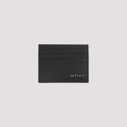 KITON Premium Leather Card Holder - 10.5cm x 8cm x 0.5cm