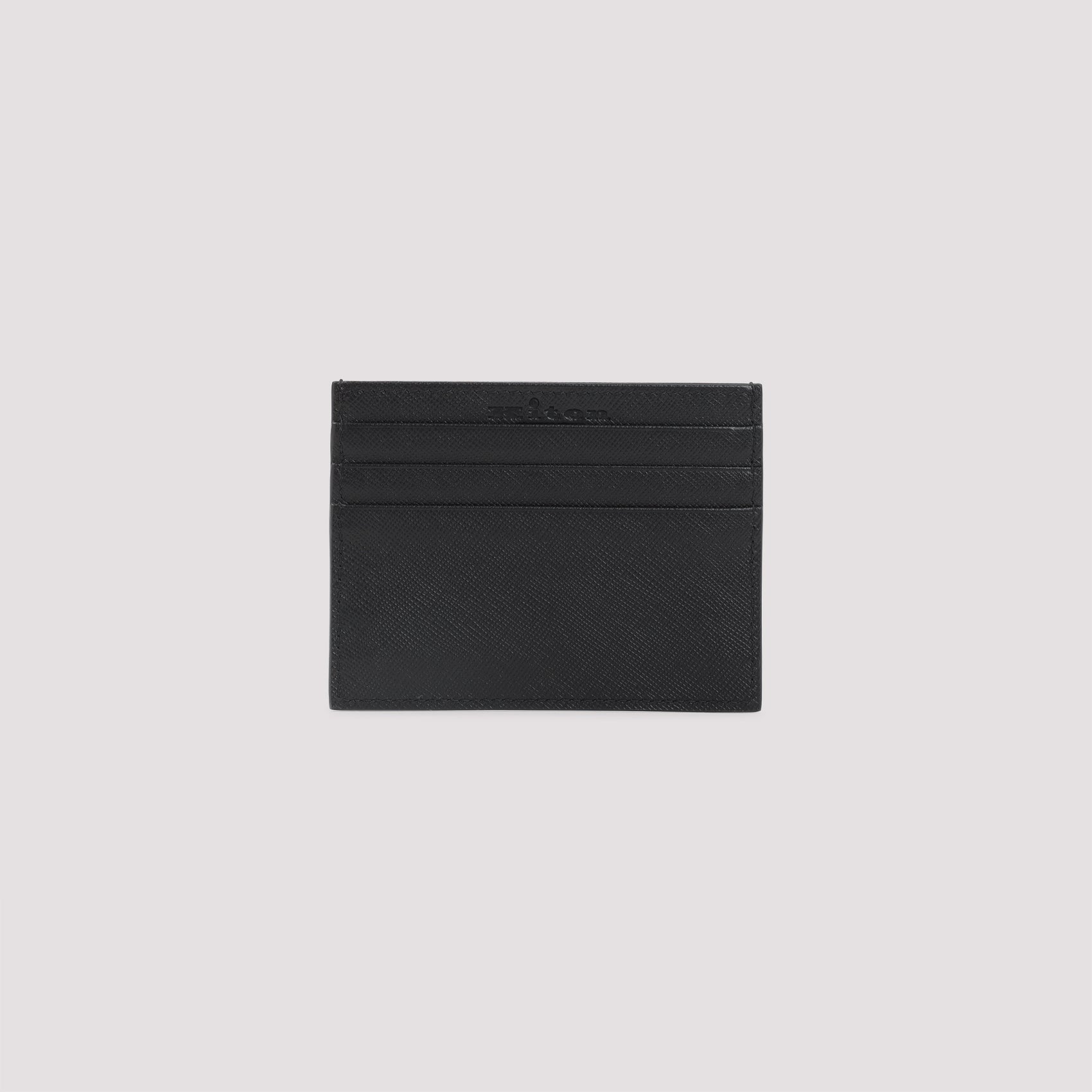 KITON Premium Leather Card Holder - 10.5cm x 8cm x 0.5cm