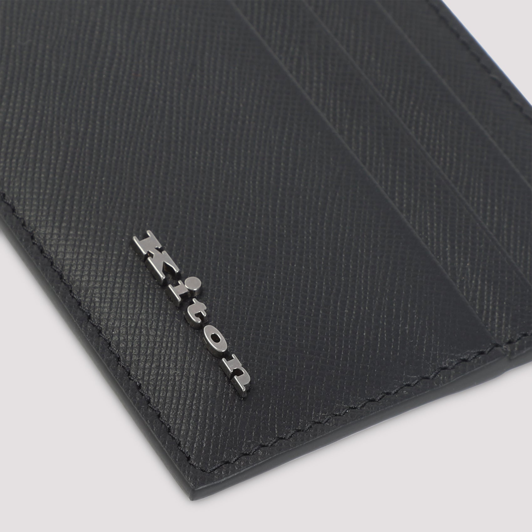 KITON Premium Leather Card Holder - 10.5cm x 8cm x 0.5cm