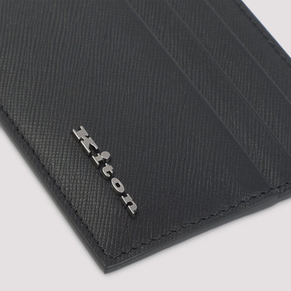 KITON Premium Leather Card Holder - 10.5cm x 8cm x 0.5cm