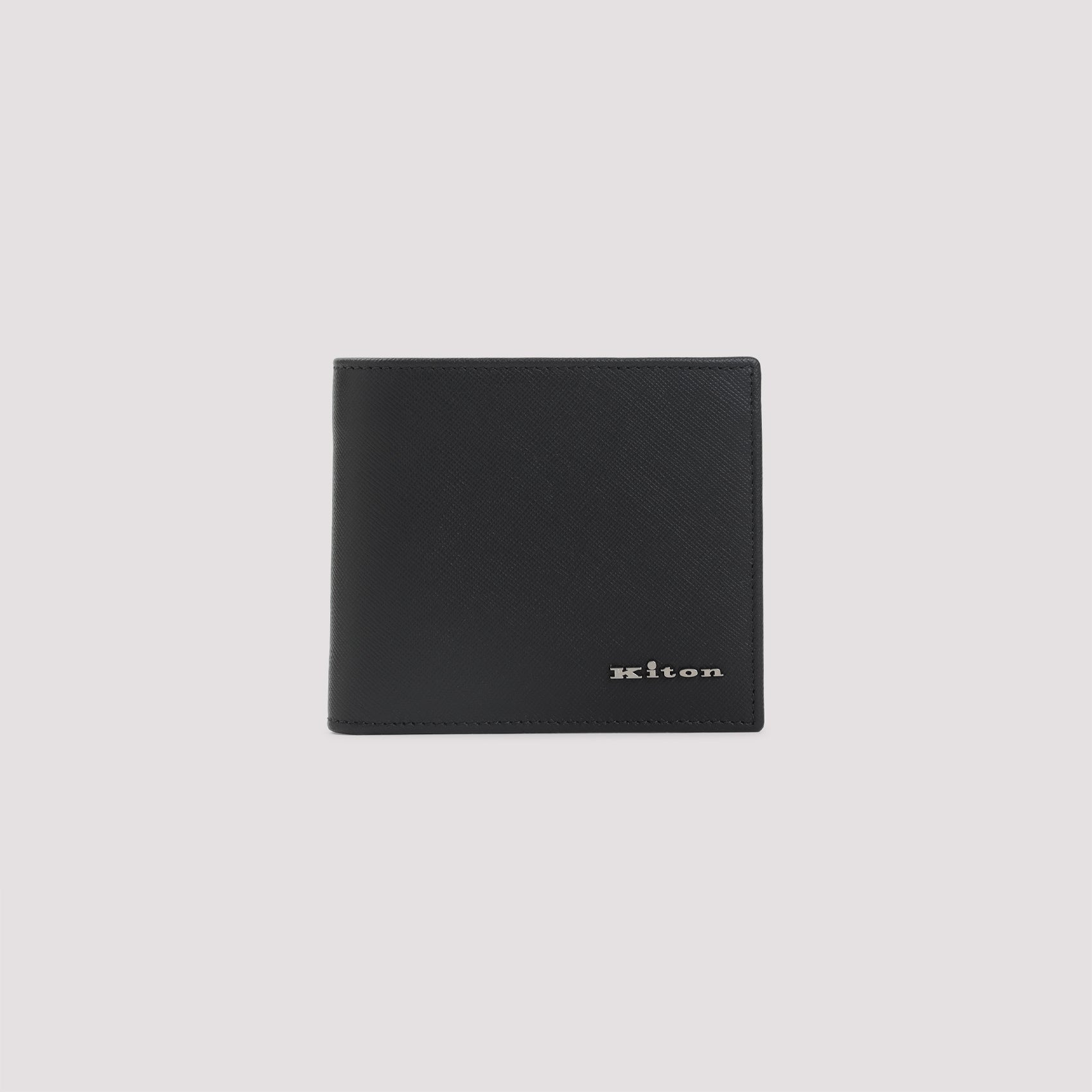 KITON Mini Leather Wallet - FW25