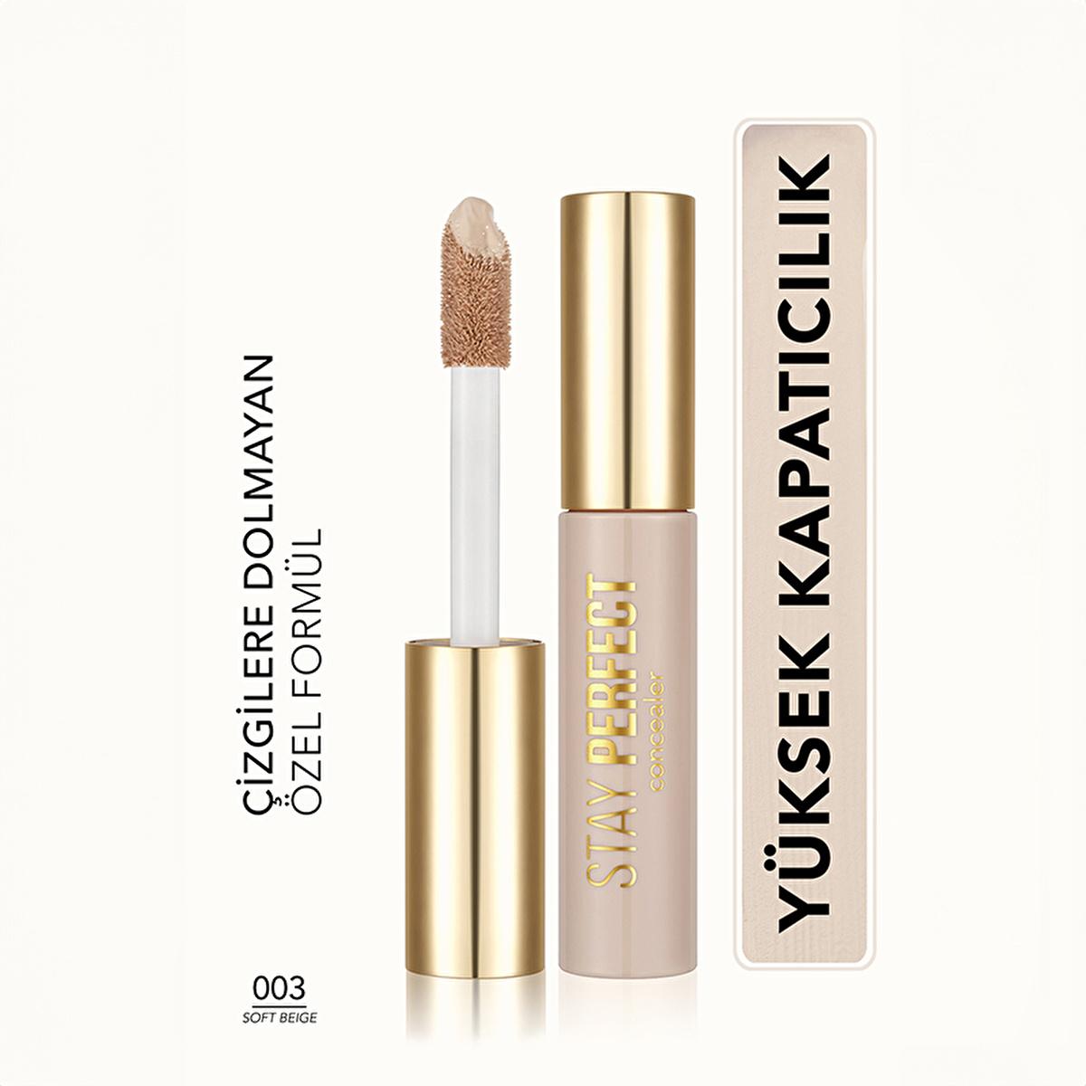 Flormar Stay Perfect Pigmented Concealer: Full Coverage, Long Lasting, Natural Finish - Conceals Dark Circles &amp; Blemishes, Moisturizing &amp; Fragrant