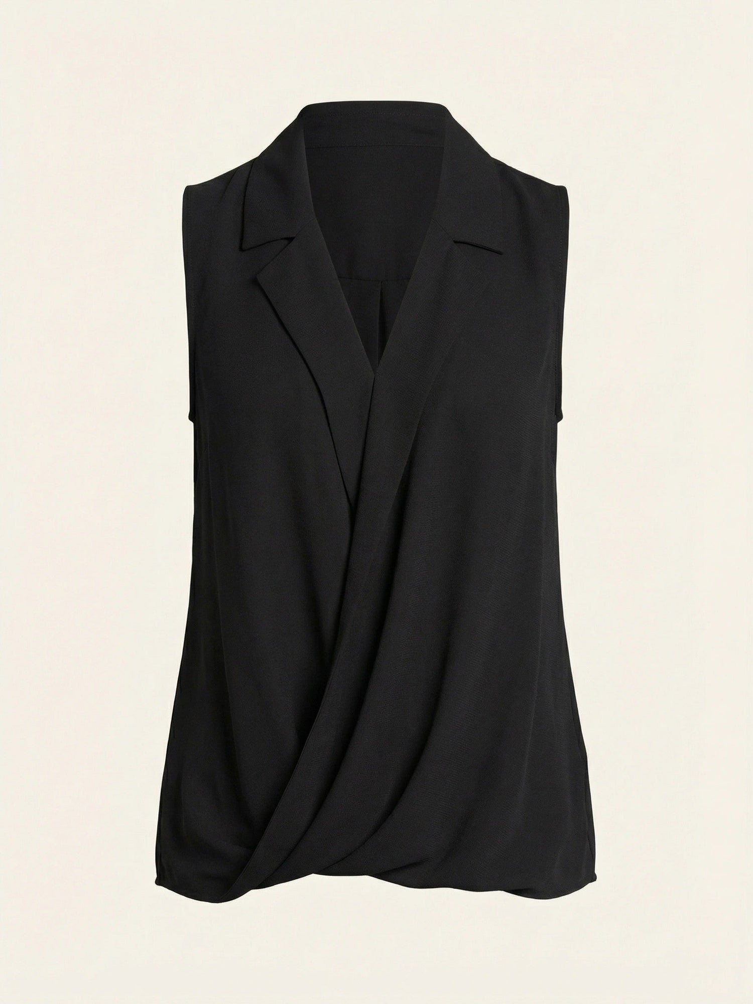 Alfani Sleeveless Collared Top, Size Small