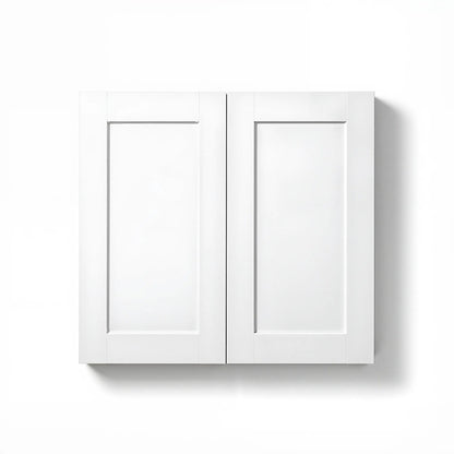 Hampton Bay Hampton Satin White Raised Panel Stock Kitchen Cabinet