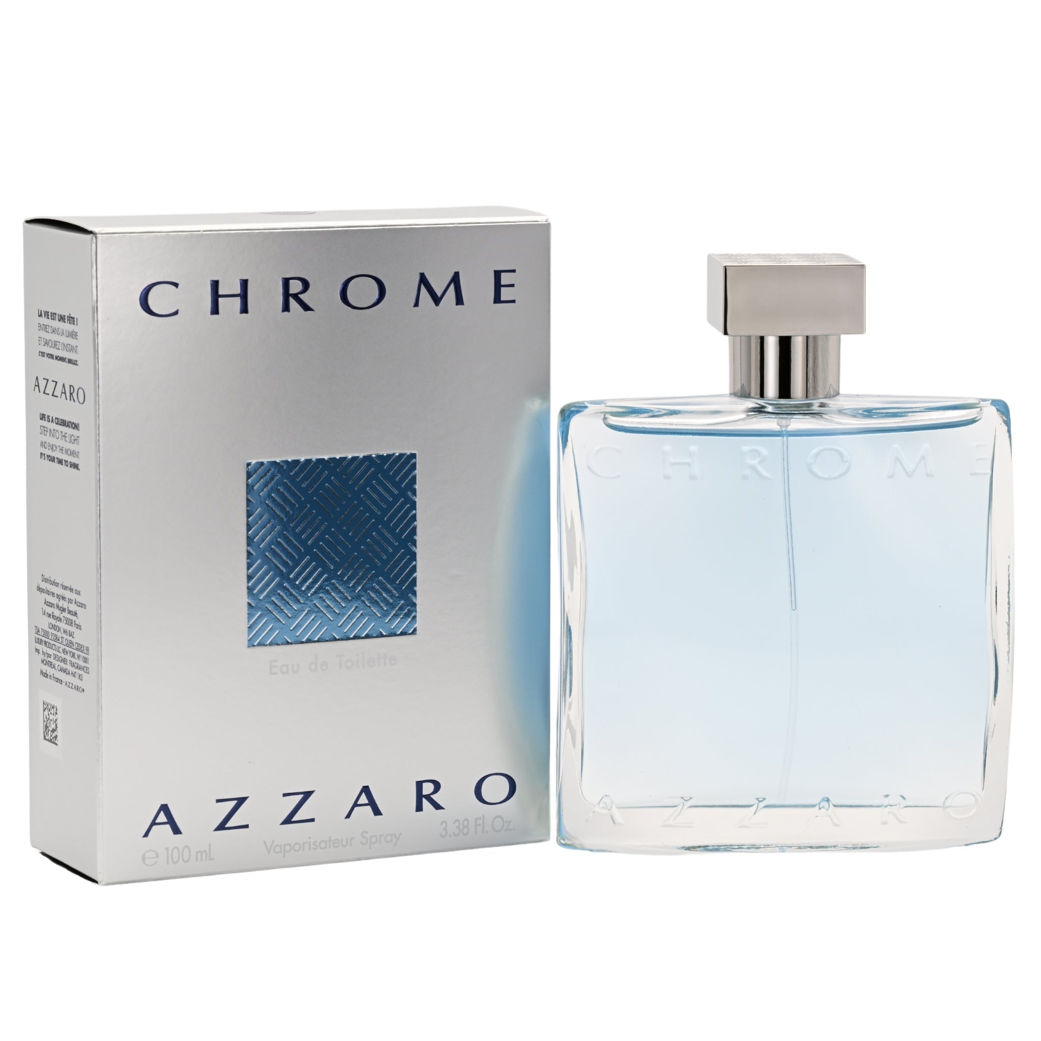 Azzaro Chrome Eau De Toilette Spray for Men 3.4 oz