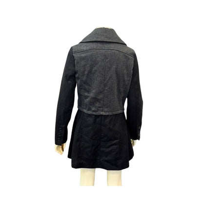 Yoki Womens Trench Coats BLACK - Black Trench Coat - Women, Size Large