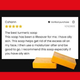 Turmeric Face Bar for Dark Spots &amp; Uneven Skin