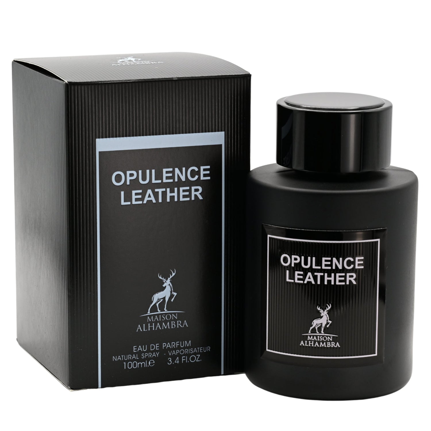 Opulence Leather by Maison Alhambra Cologne Men EDP 3.4 oz